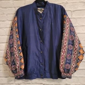 Out Brook Vintage silk jacket size medium